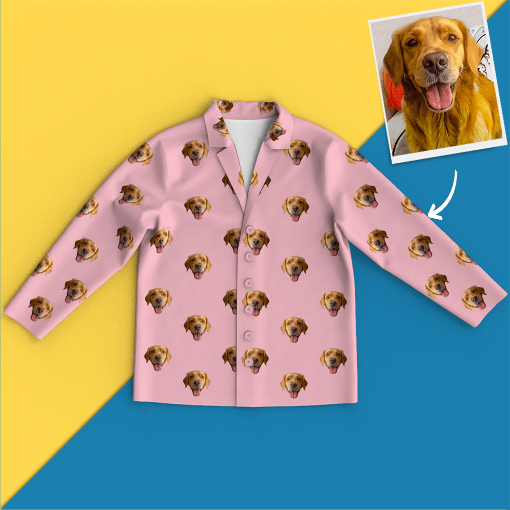Custom Face Pajamas Home Pajamas - Dog - auphotoblanket