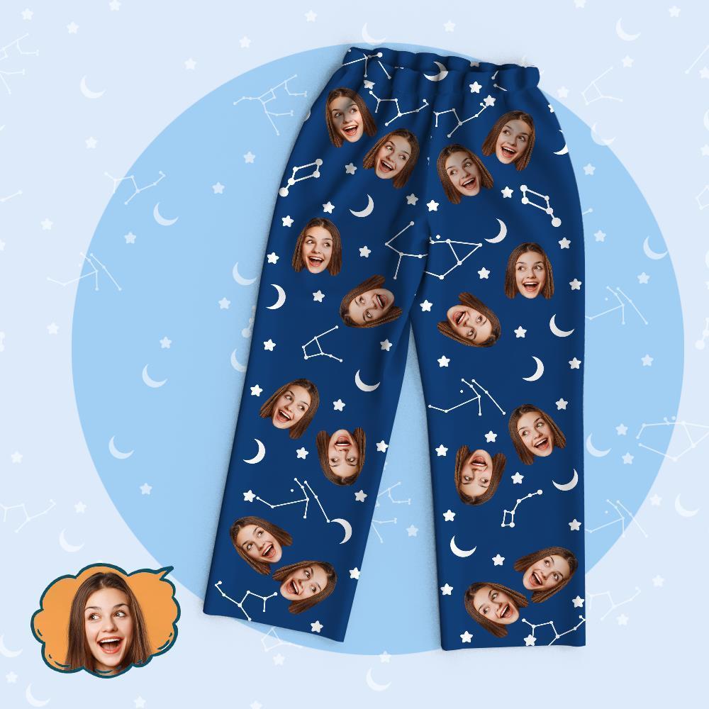 Custom Photo Family Pajama Tops/Pants Starry Sky Pajama - auphotoblanket