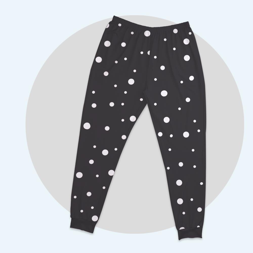 Custom Photo Women's Pajamas Suit Abstract Dot Shape Design Element - auphotoblanket