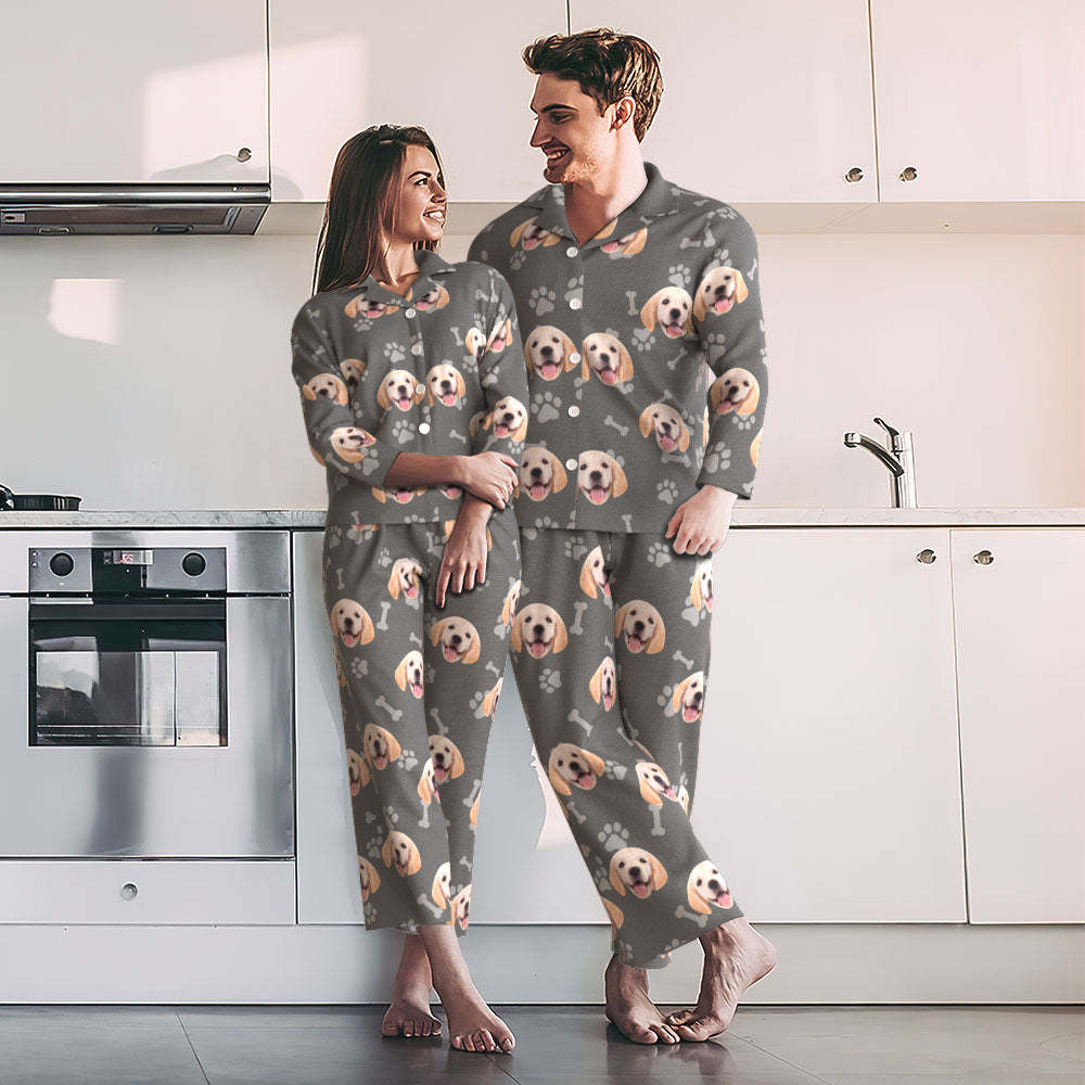 Custom Photo Face Pajama Comfortable Home Gifts for Pet - auphotoblanket