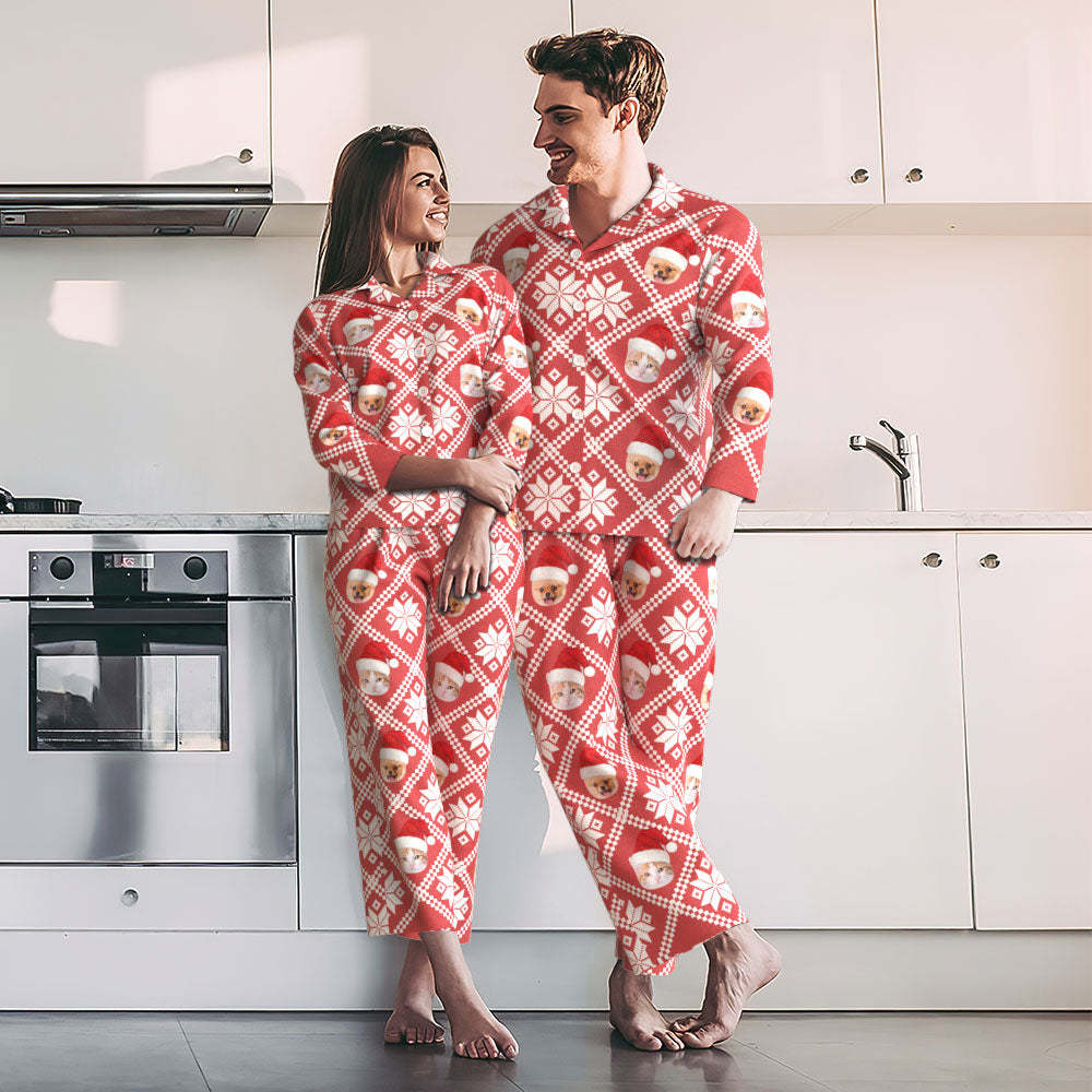 Christmas Gifts Custom Photo Face Pajama Christmas Atmosphere Creative Gifts - auphotoblanket