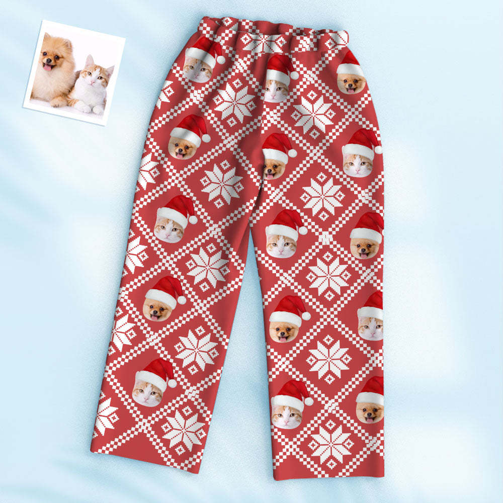Christmas Gifts Custom Photo Face Pajama Christmas Atmosphere Creative Gifts - auphotoblanket
