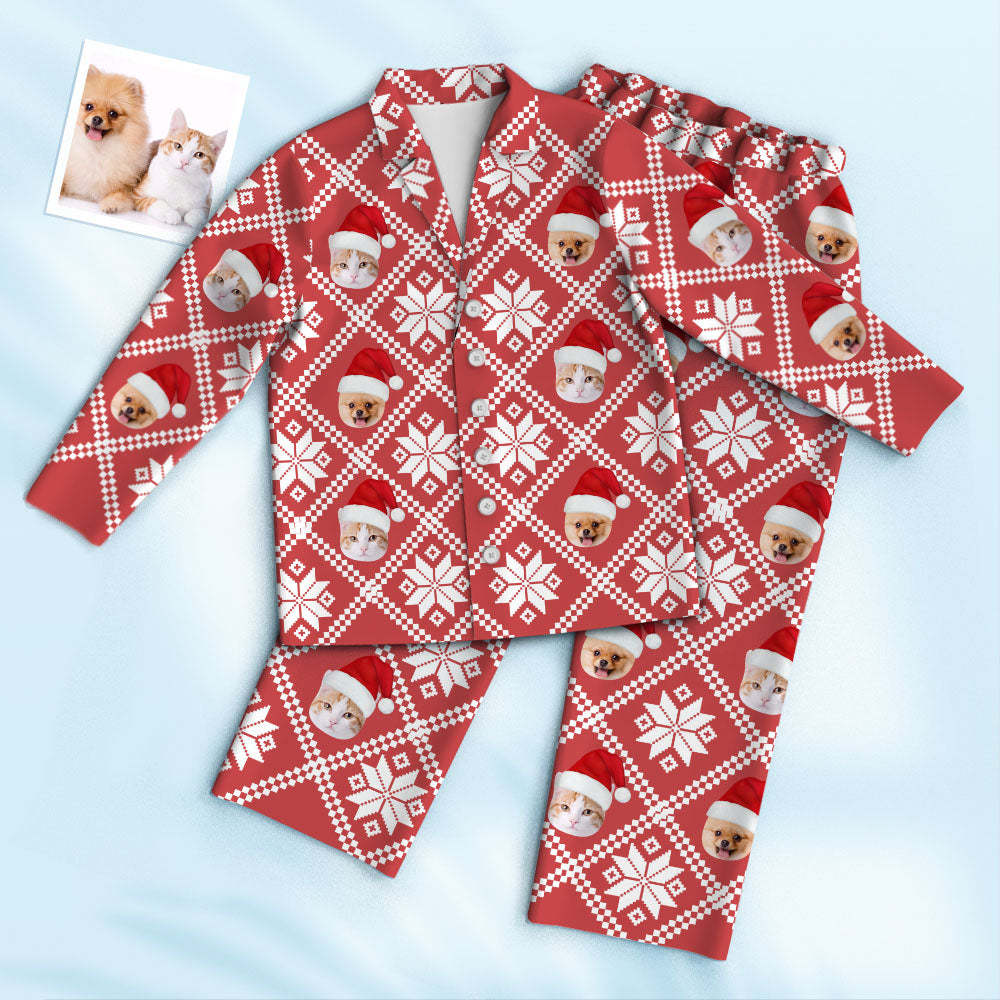 Christmas Gifts Custom Photo Face Pajama Christmas Atmosphere Creative Gifts - auphotoblanket
