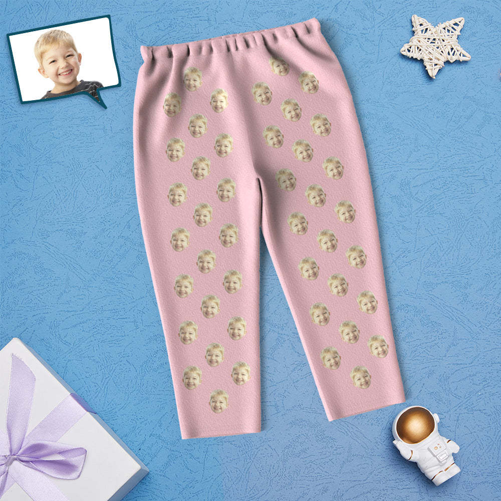 Custom Face Children's Pajamas Personalized Kid's Sleepwear - auphotoblanket