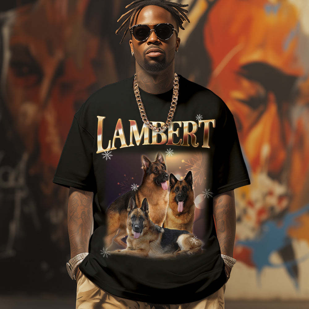 Personalized Photo Vintage Tee Custom Name and Photo T-Shirt Vintage Couple T-shirt - Get Photo Blanket