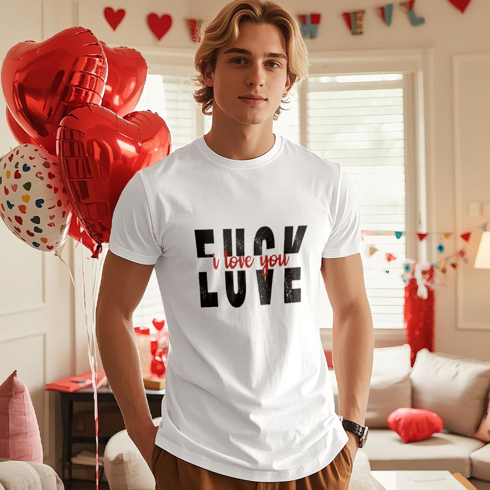 Custom Vintage Girlfriend Photo Tee for Him Unique Valentine's Day Gift for Couples - auphotoblanket