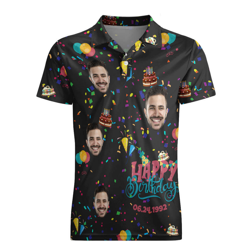 Custom Polo Shirt Hawaiian Golf Polo Shirts All Over Print Unique Birthday Gift - auphotoblanket
