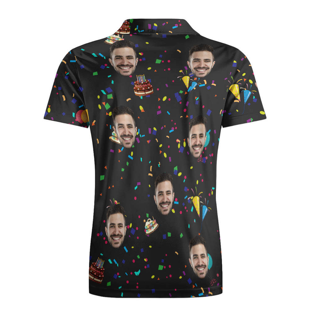Custom Polo Shirt Hawaiian Golf Polo Shirts All Over Print Unique Birthday Gift - auphotoblanket