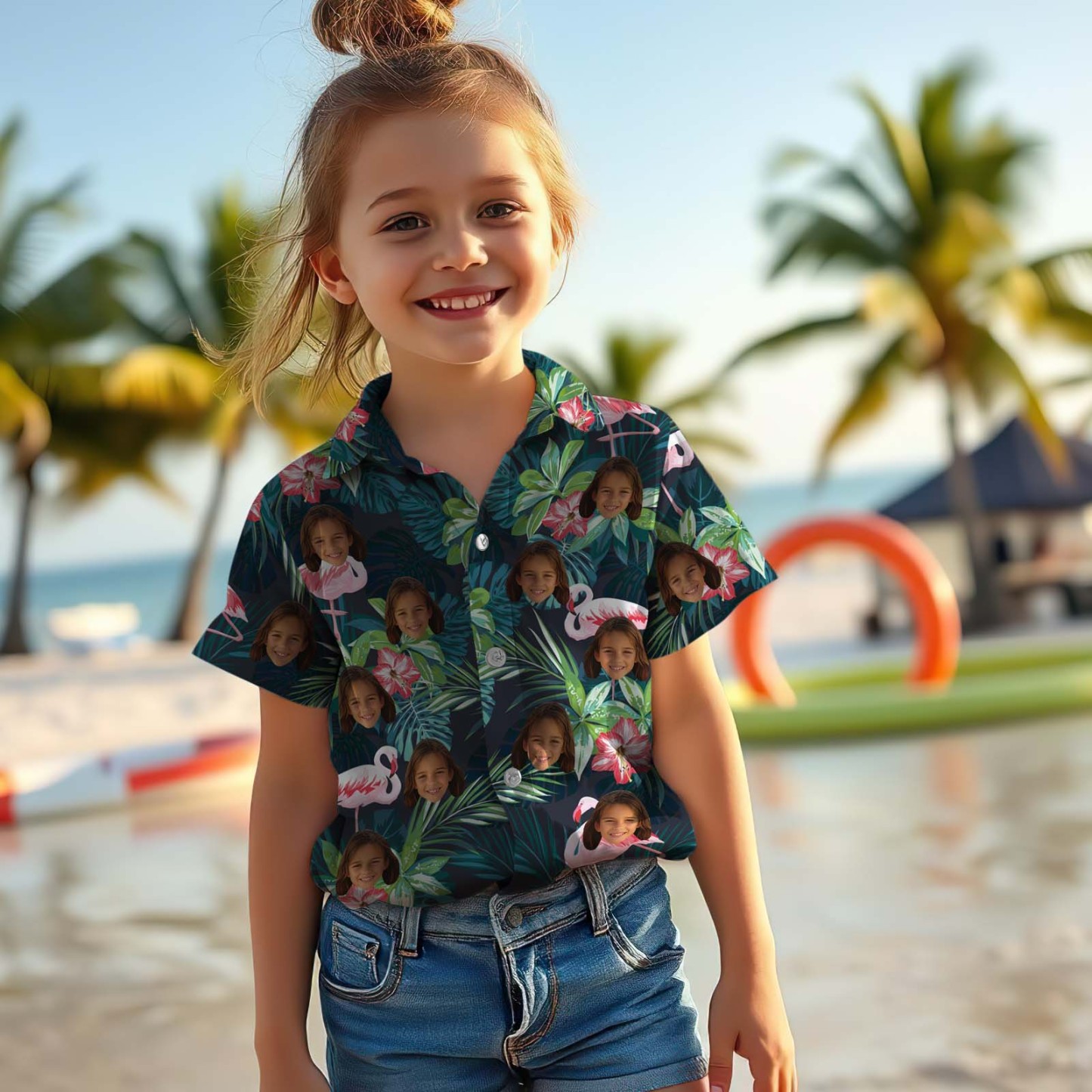 Birdsong Paradise - Custom Kids Unisex Hawaiian Shirt - auphotoblanket