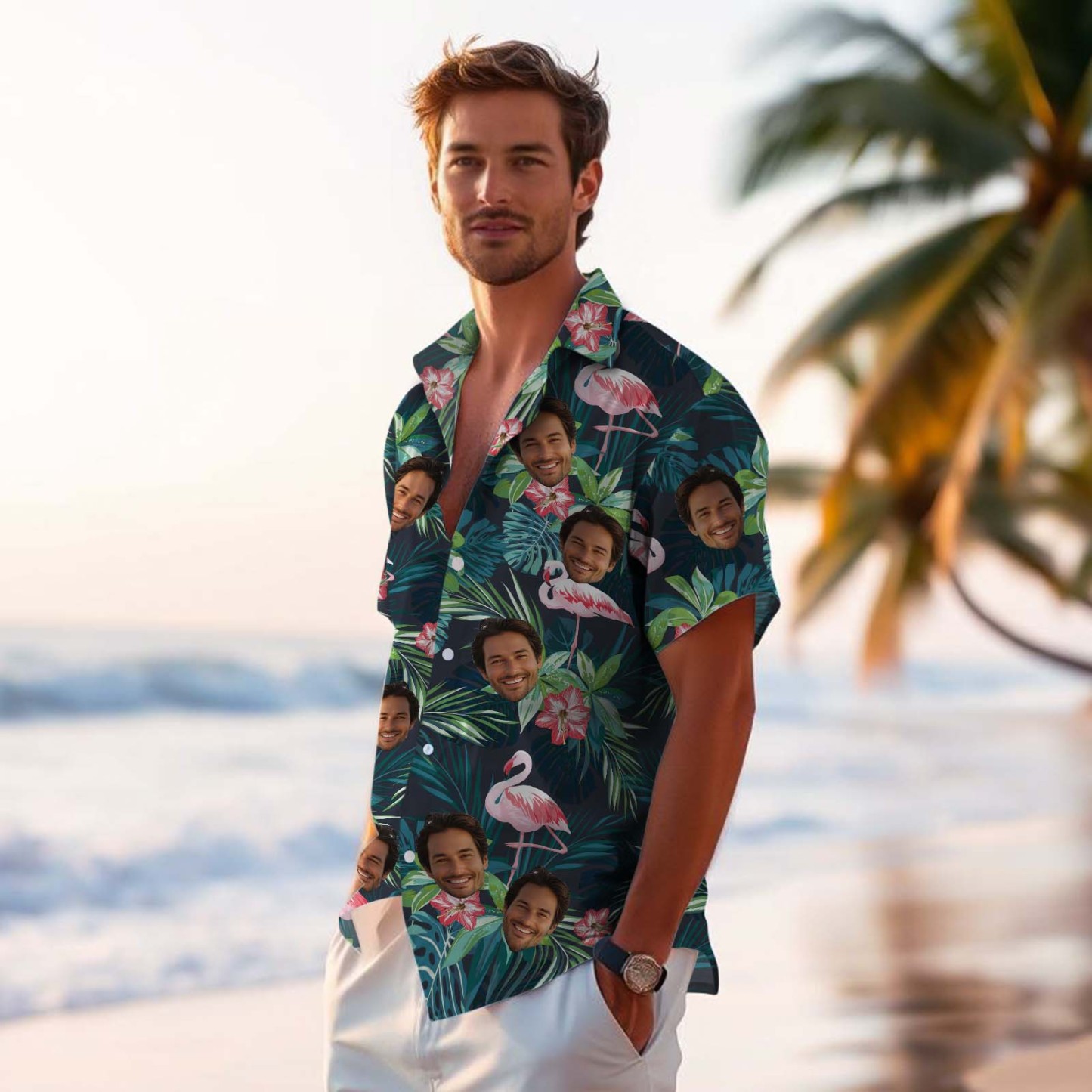 Birdsong Paradise - Custom Men Hawaiian Shirt - auphotoblanket