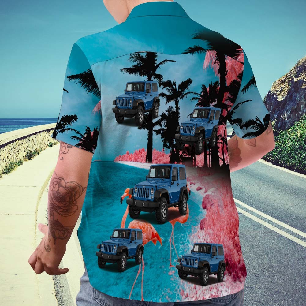 Upload Car Photo Custom Hawaiian Shirts Flamingo Summer Style Aloha Beach Shirt For Men - auphotoblanket