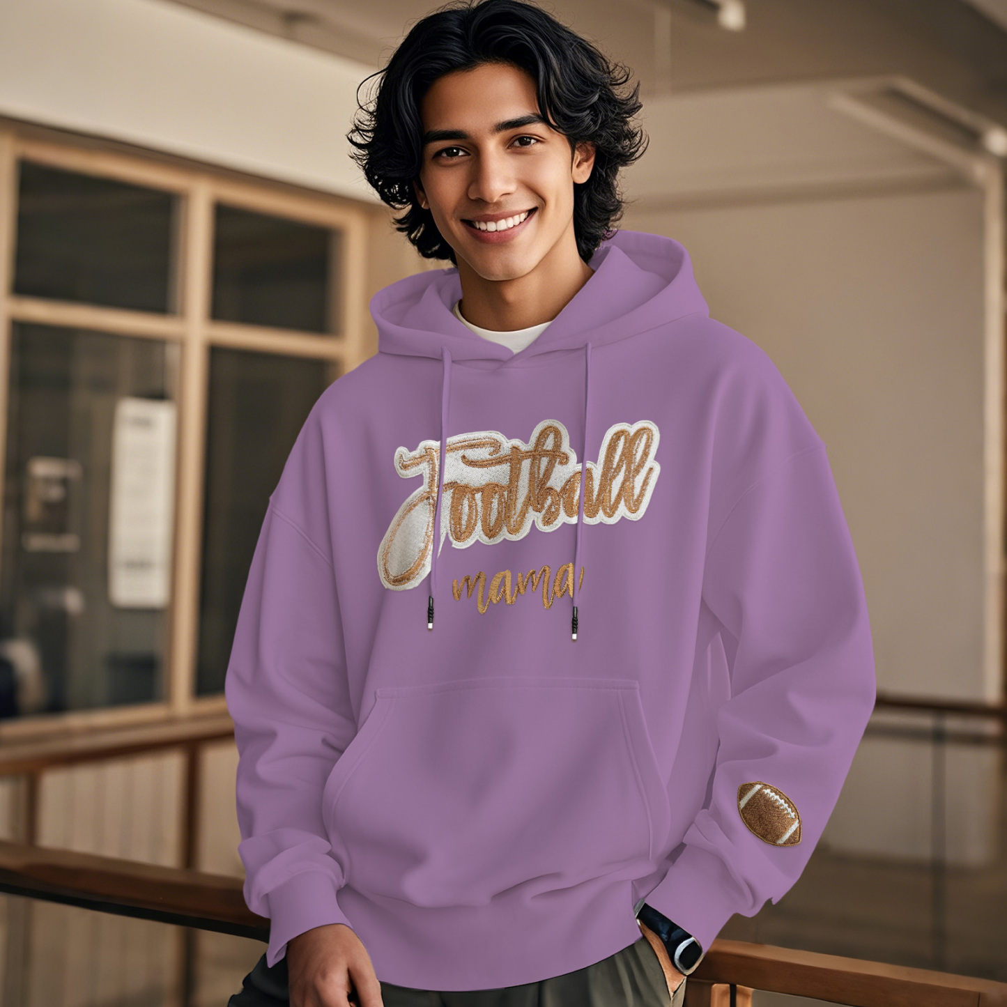 Customized balls Glitter mama Sweatshirt for sports lovers - auphotoblanket