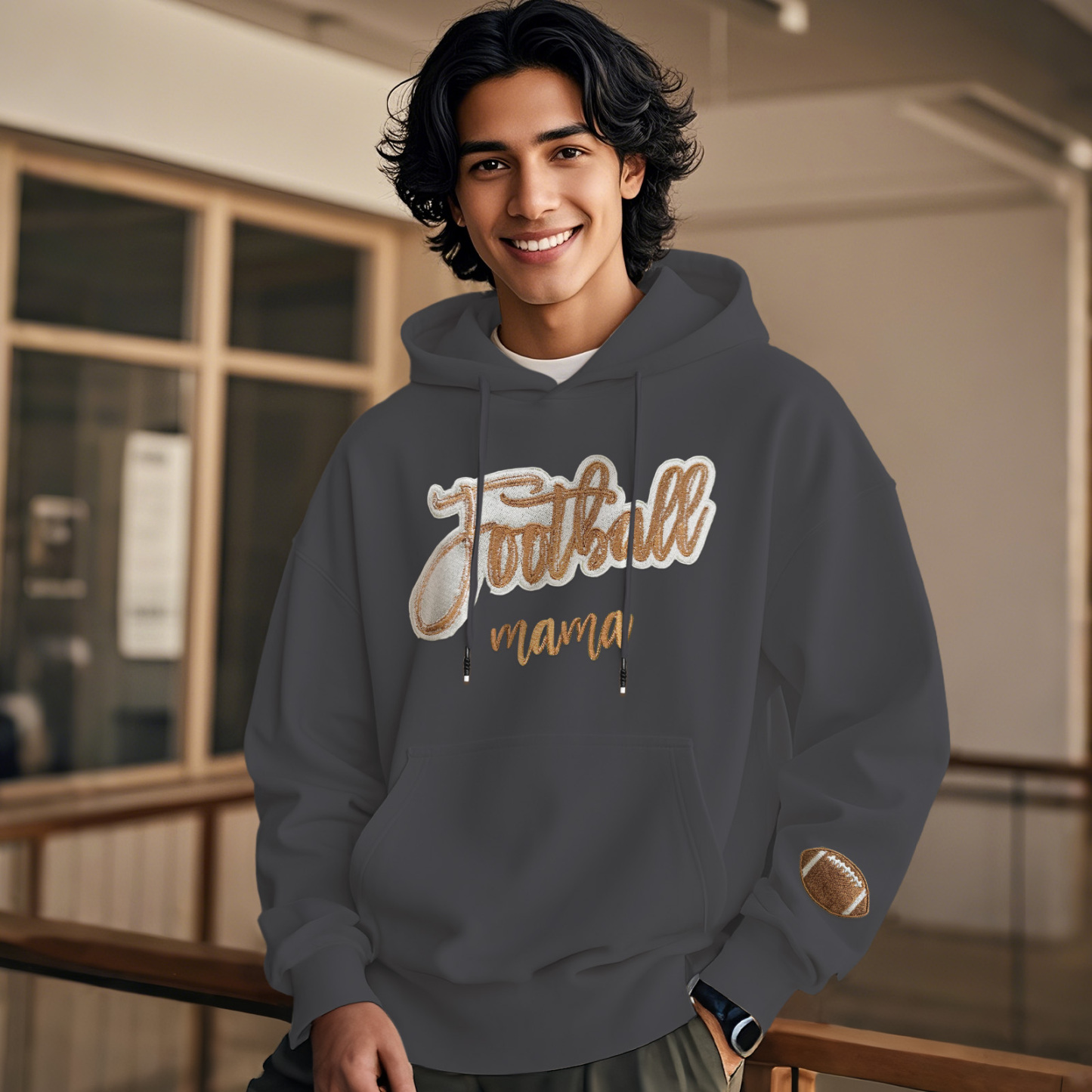 Customized balls Glitter mama Sweatshirt for sports lovers - auphotoblanket