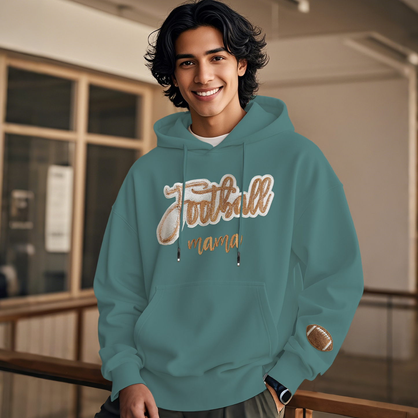 Customized balls Glitter mama Sweatshirt for sports lovers - auphotoblanket