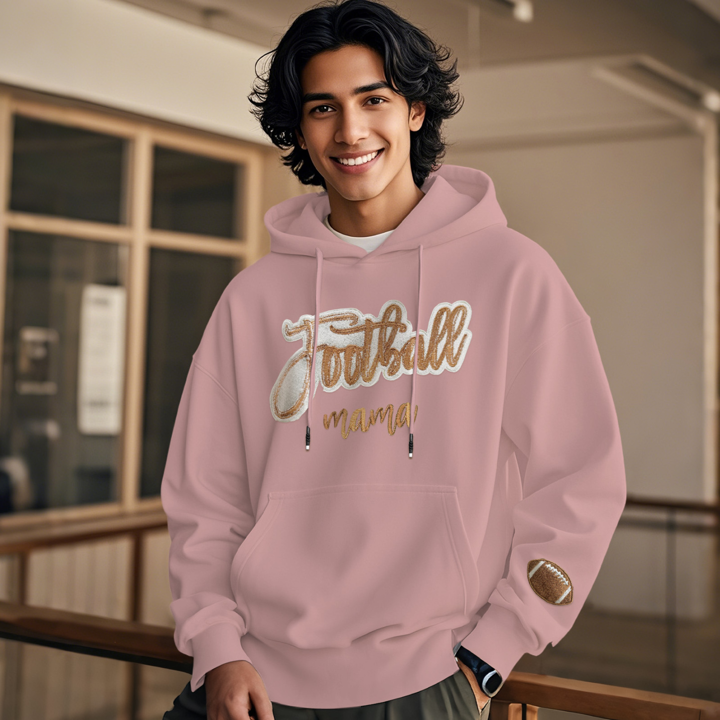 Customized balls Glitter mama Sweatshirt for sports lovers - auphotoblanket