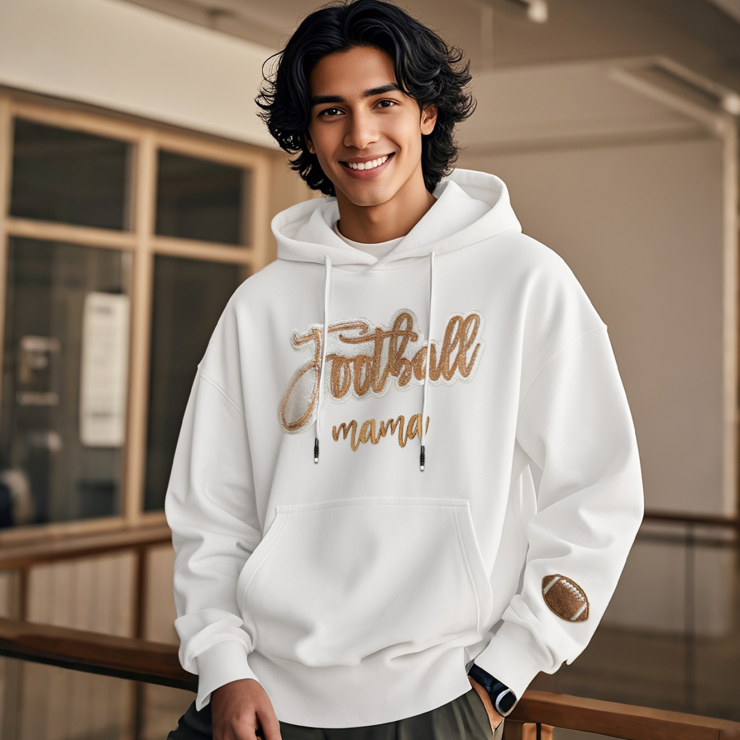 Customized balls Glitter mama Sweatshirt for sports lovers - auphotoblanket