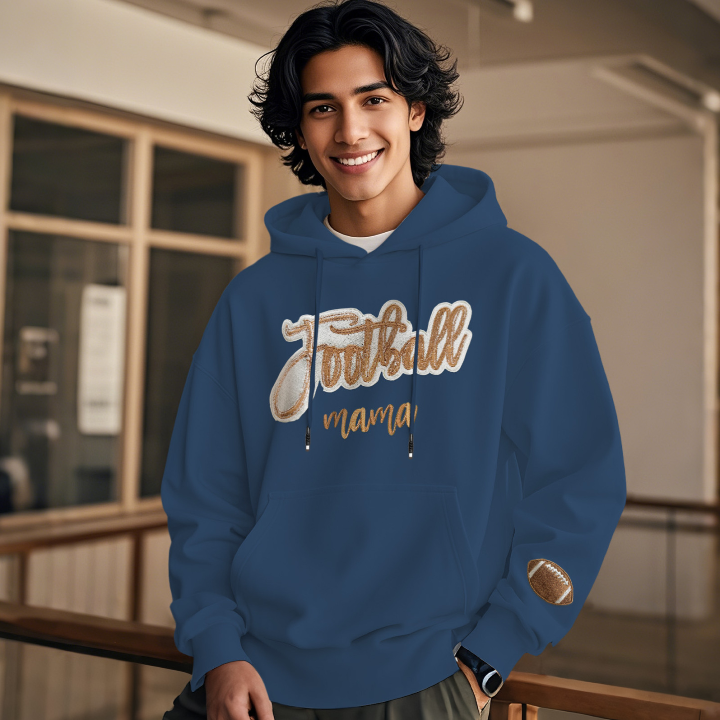 Customized balls Glitter mama Sweatshirt for sports lovers - auphotoblanket