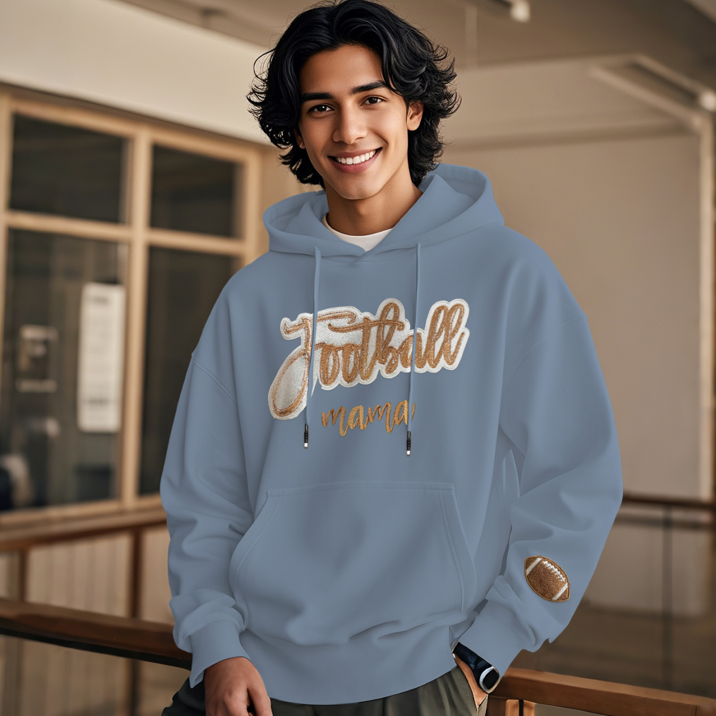 Customized balls Glitter mama Sweatshirt for sports lovers - auphotoblanket