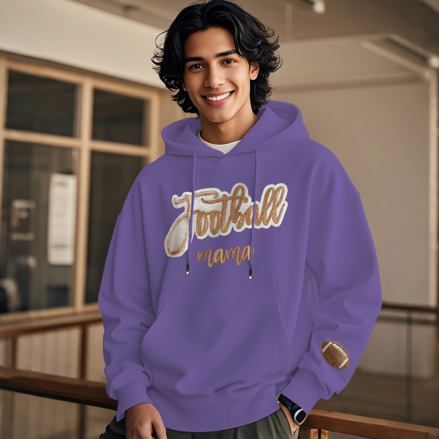 Customized balls Glitter mama Sweatshirt for sports lovers - auphotoblanket