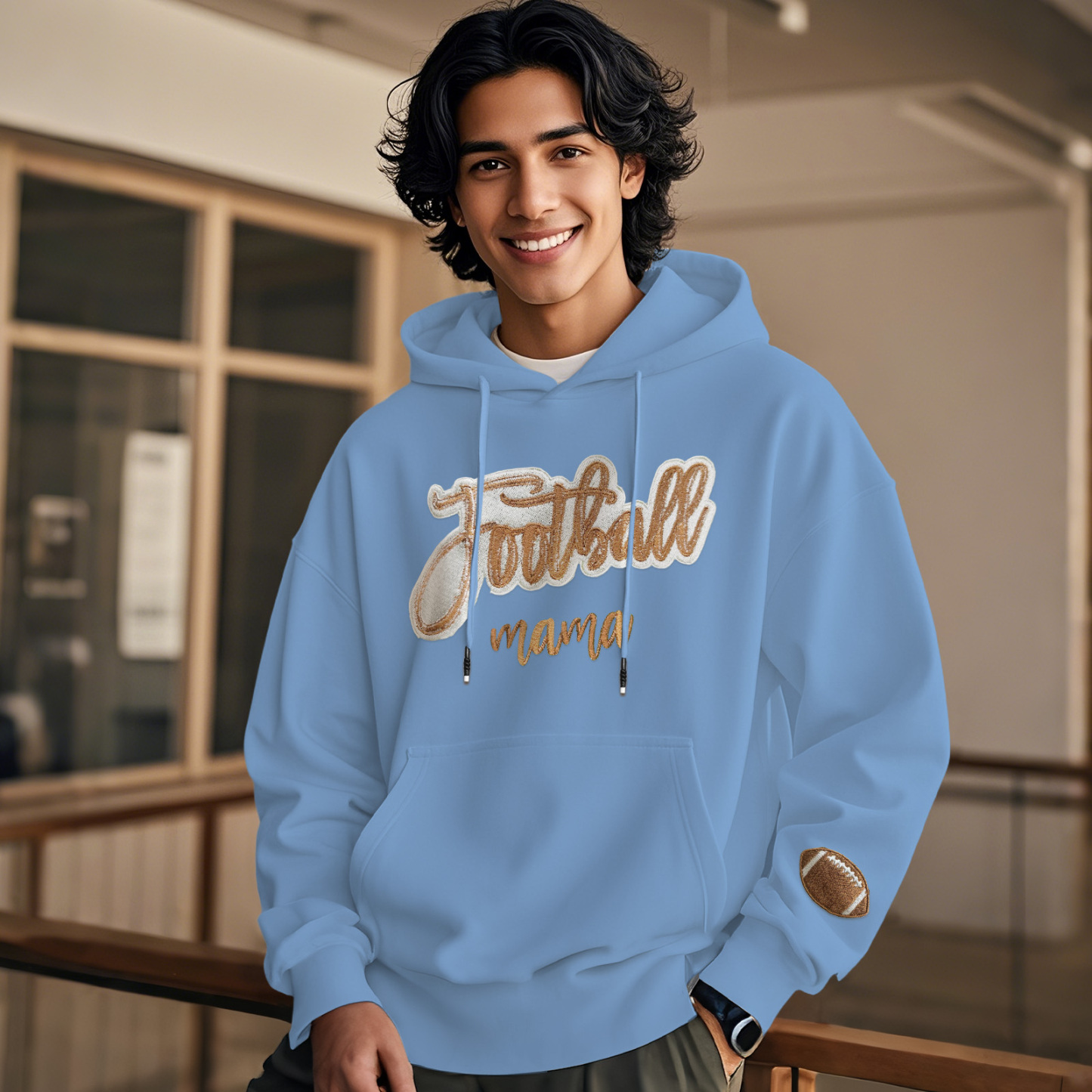 Customized balls Glitter mama Sweatshirt for sports lovers - auphotoblanket