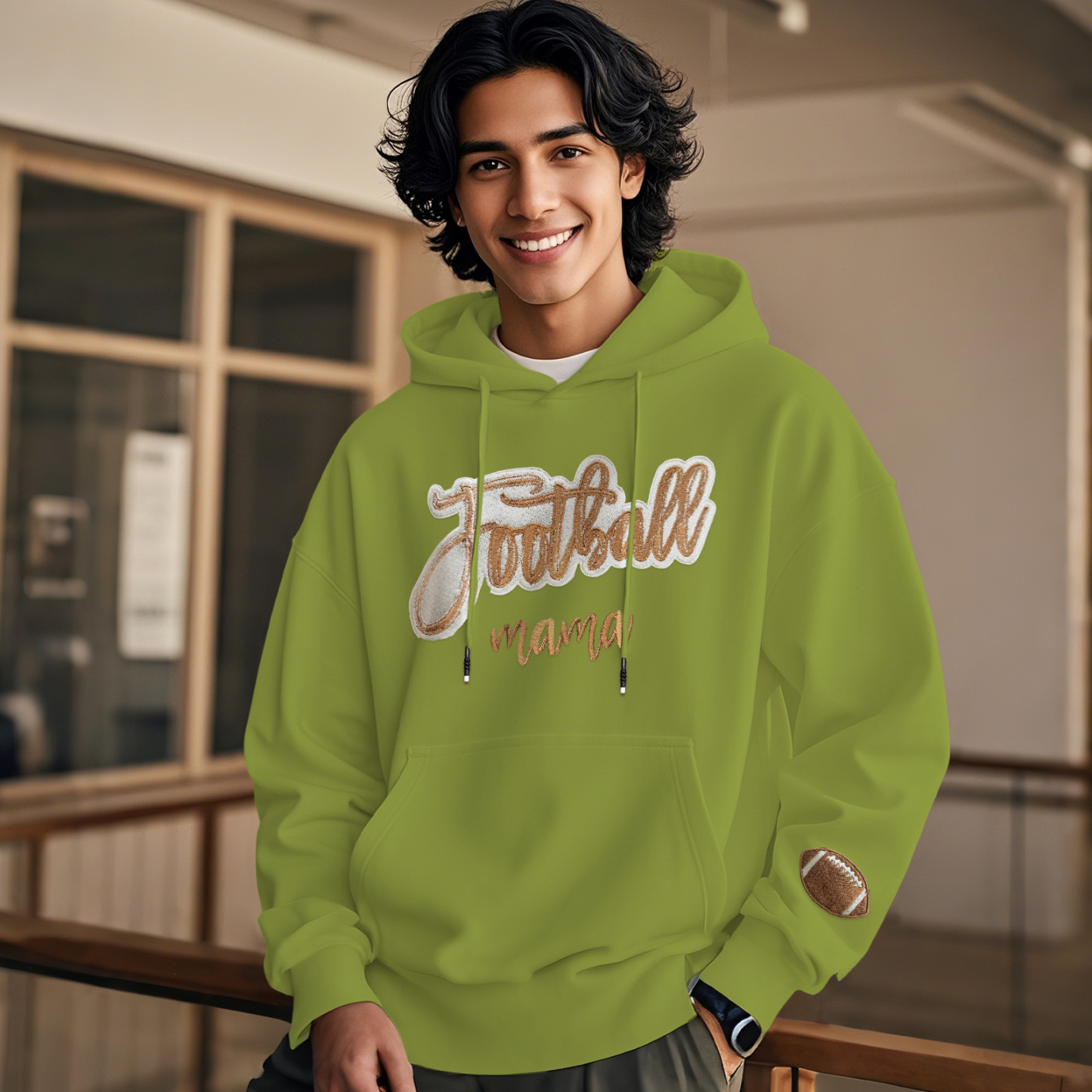 Customized balls Glitter mama Sweatshirt for sports lovers - auphotoblanket