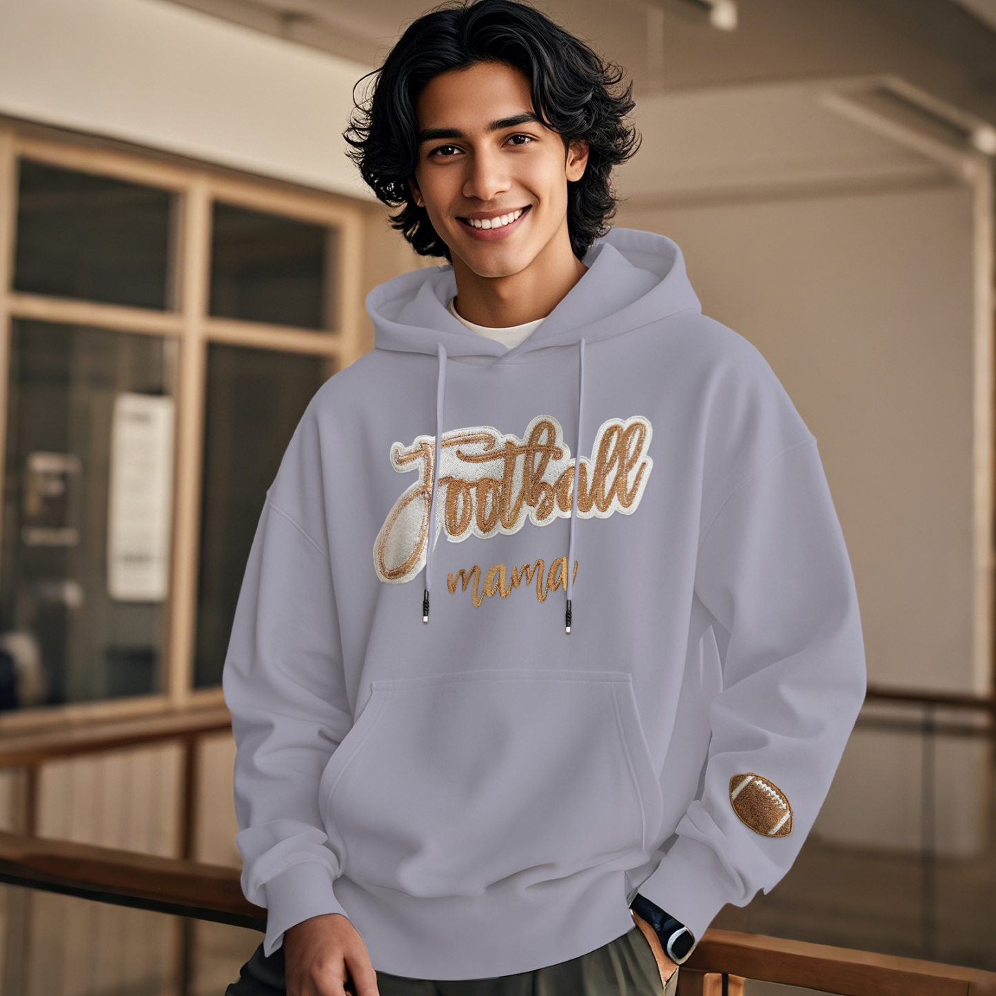 Customized balls Glitter mama Sweatshirt for sports lovers - auphotoblanket