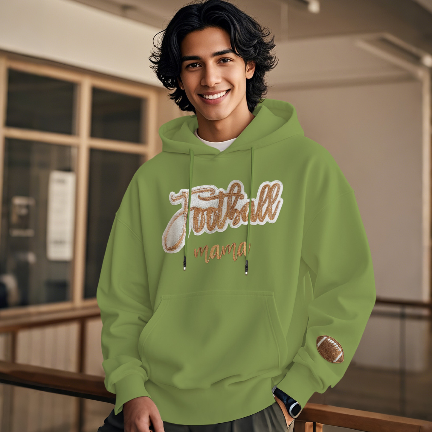 Customized balls Glitter mama Sweatshirt for sports lovers - auphotoblanket