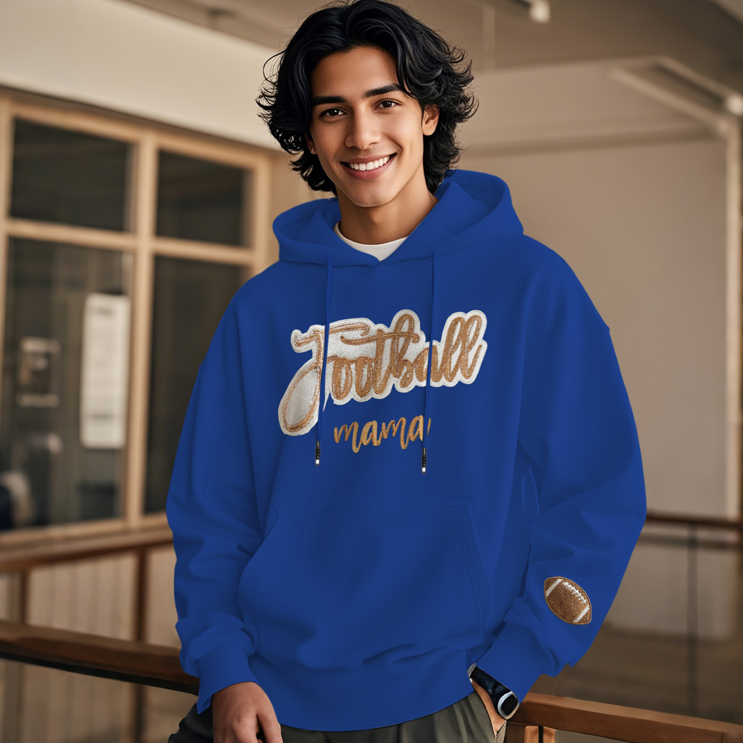 Customized balls Glitter mama Sweatshirt for sports lovers - auphotoblanket