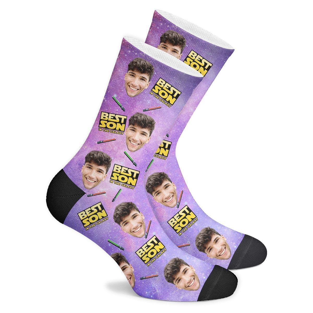 Best Son In The Galaxy Custom Face Socks