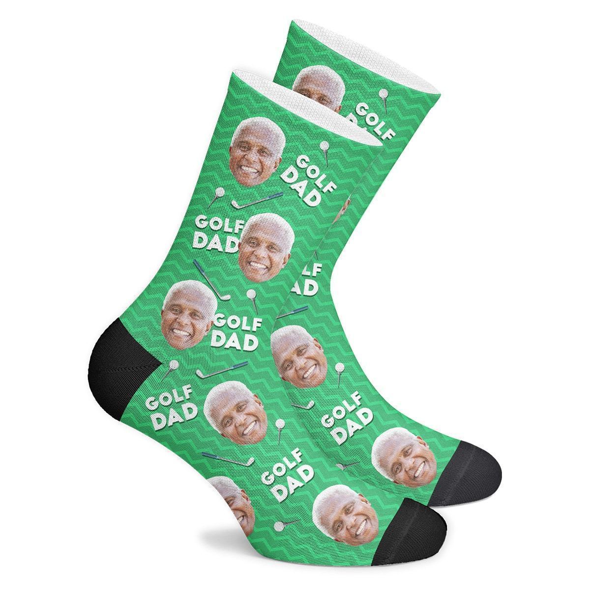 Golf Dad Custom Face Socks