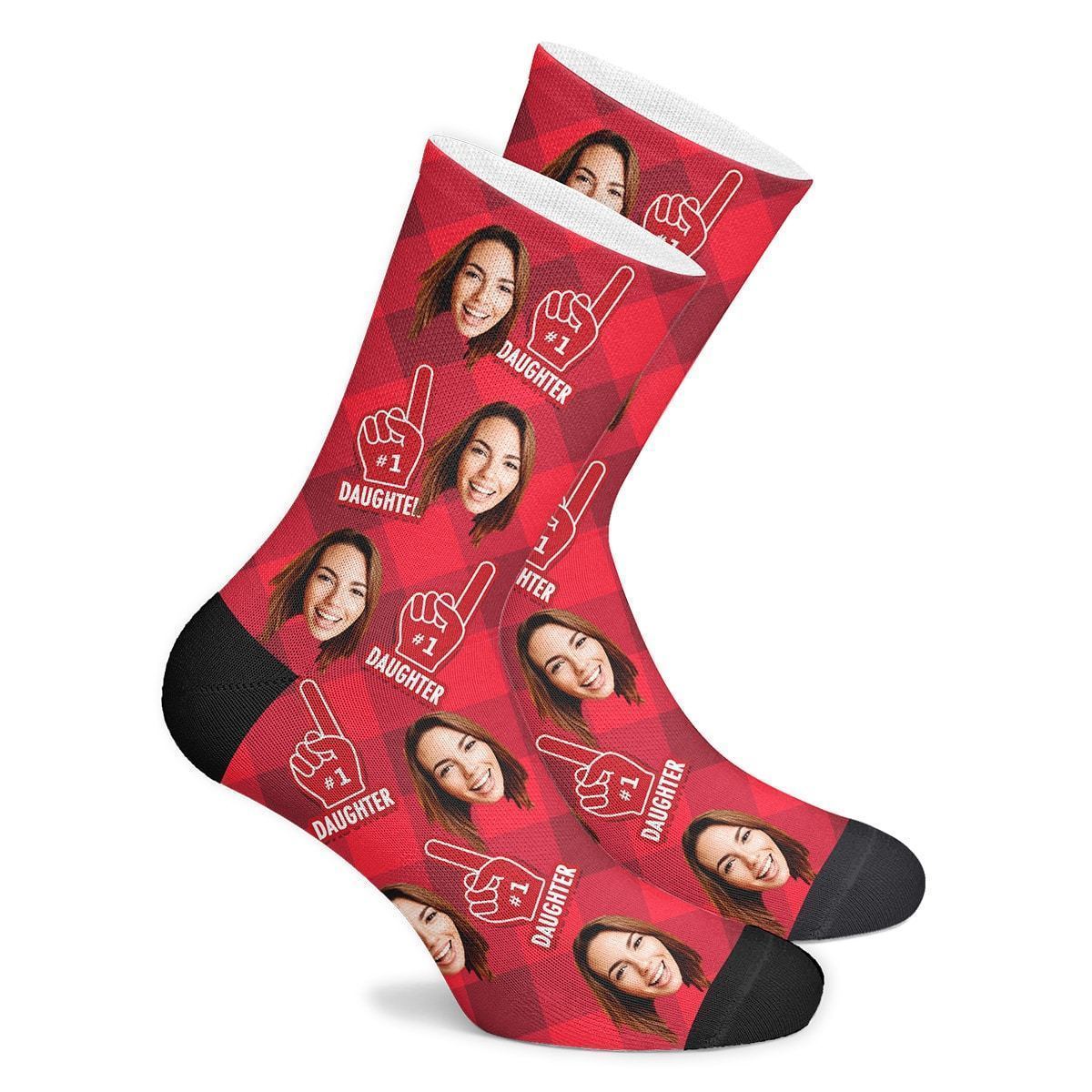 Daughter Fan Custom Face Socks