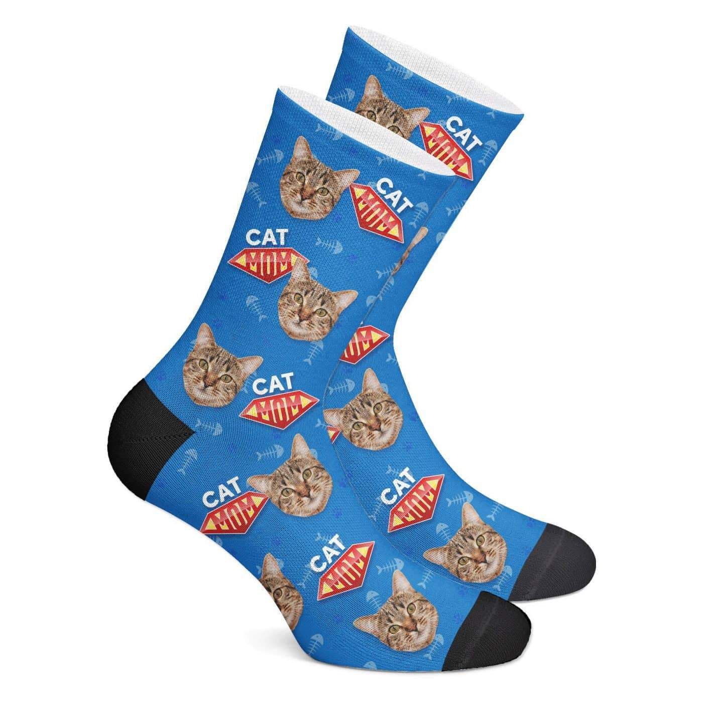 Custom Cat Mom Socks - Getphotoblanket
