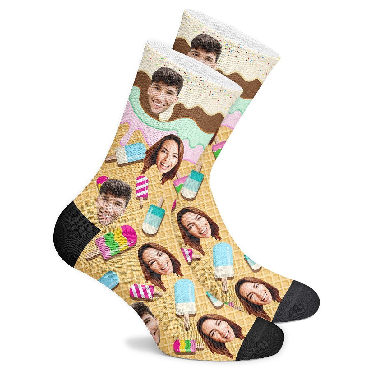 Custom Icecream Socks - Getphotoblanket