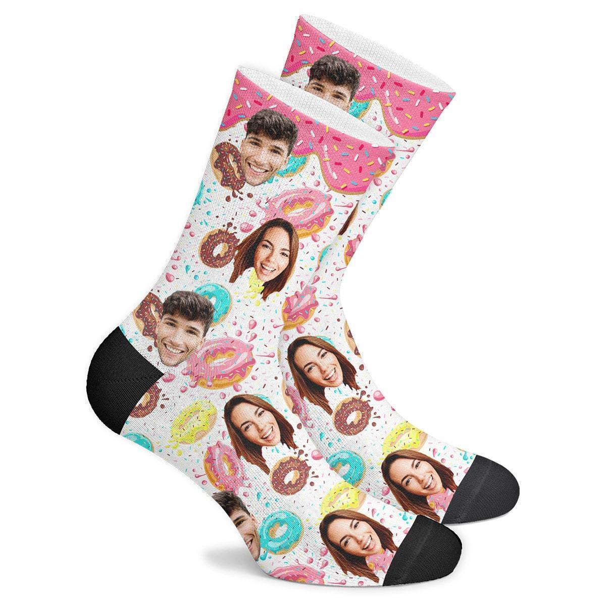 Custom Donut Socks - Getphotoblanket