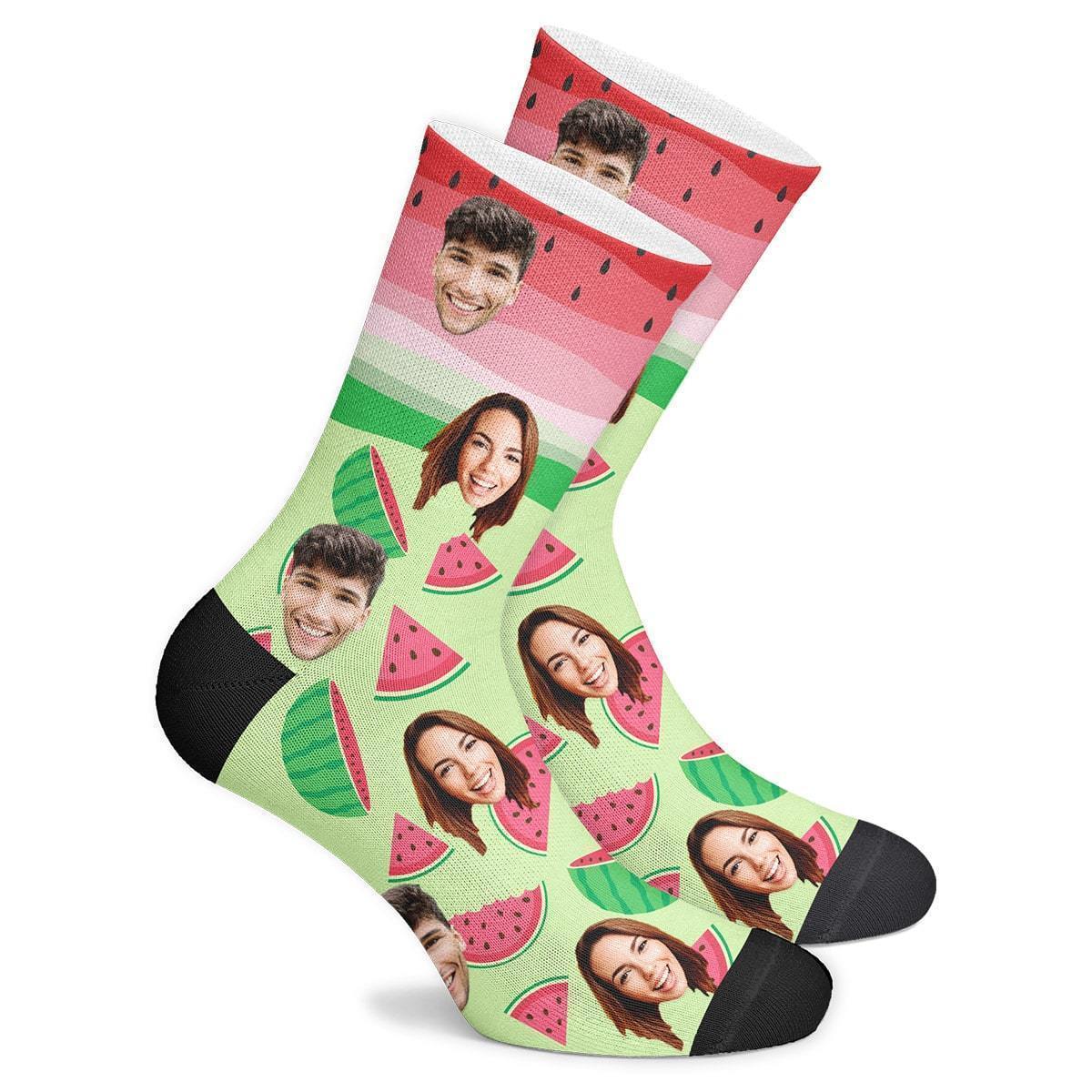 Custom Watermelon Socks - Getphotoblanket