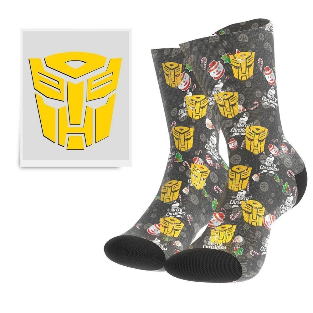 Christmas Gift Custom Face Socks (Snowman Hero)