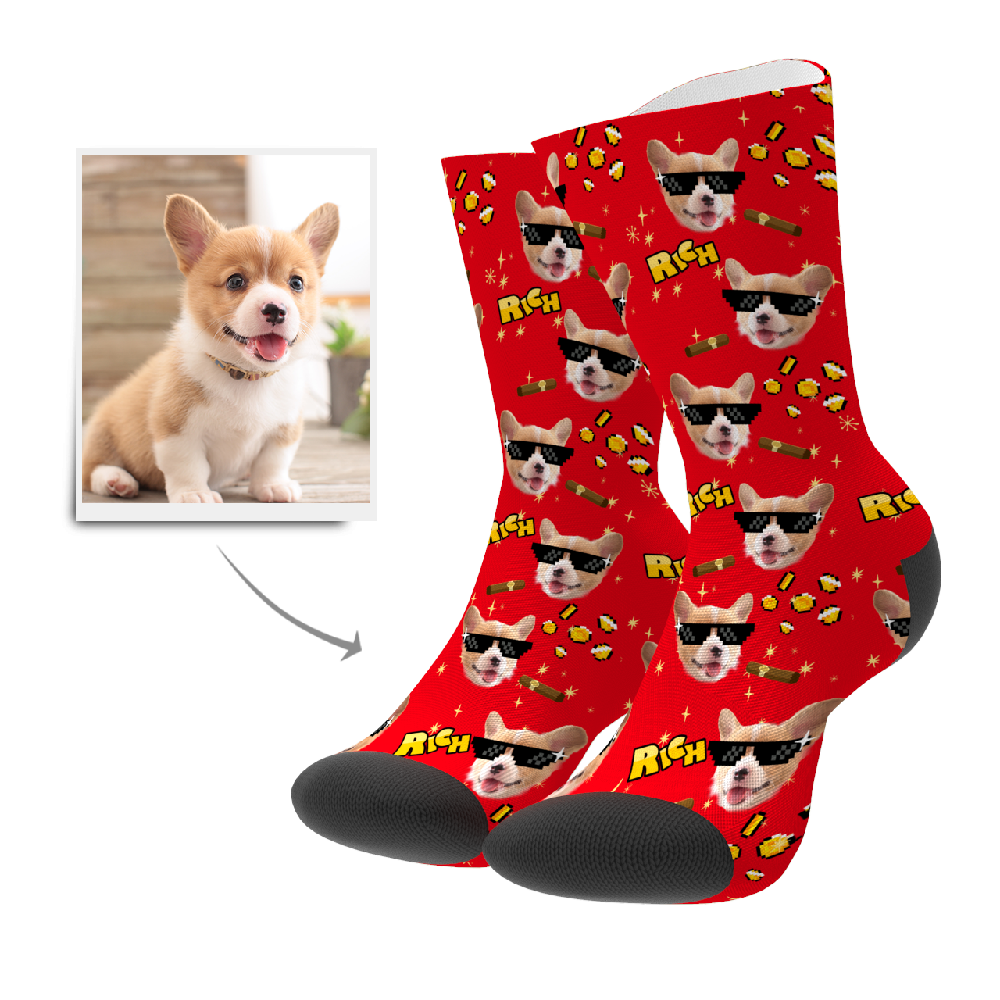 Custom Rich Dog Socks