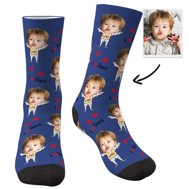 Custom Face Socks To The Dearest Dad