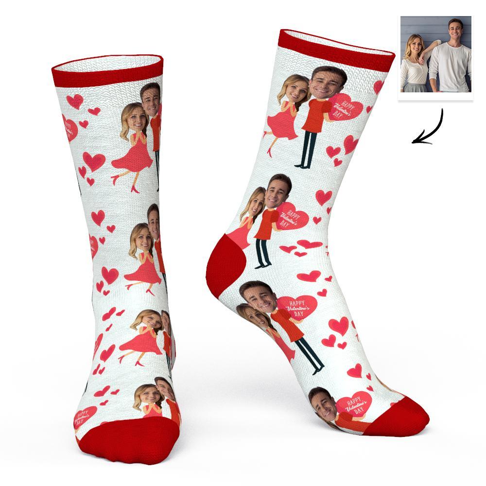 Custom Face Socks Marry Me - Best Valentine's Day Gift