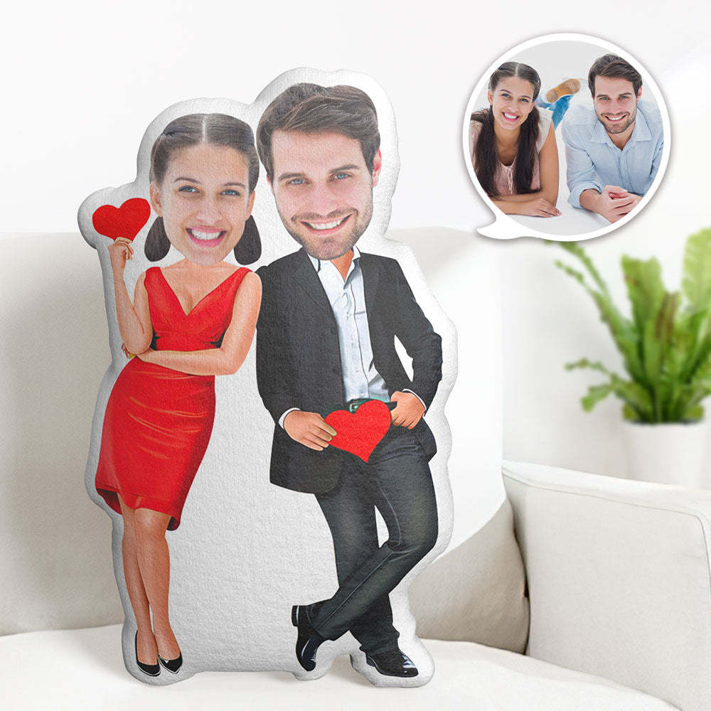 Valentine's Day Gift Custom Photo Pillow Personalized Face Pillow Customized Couple Pillow True Love Pillow - auphotoblanket