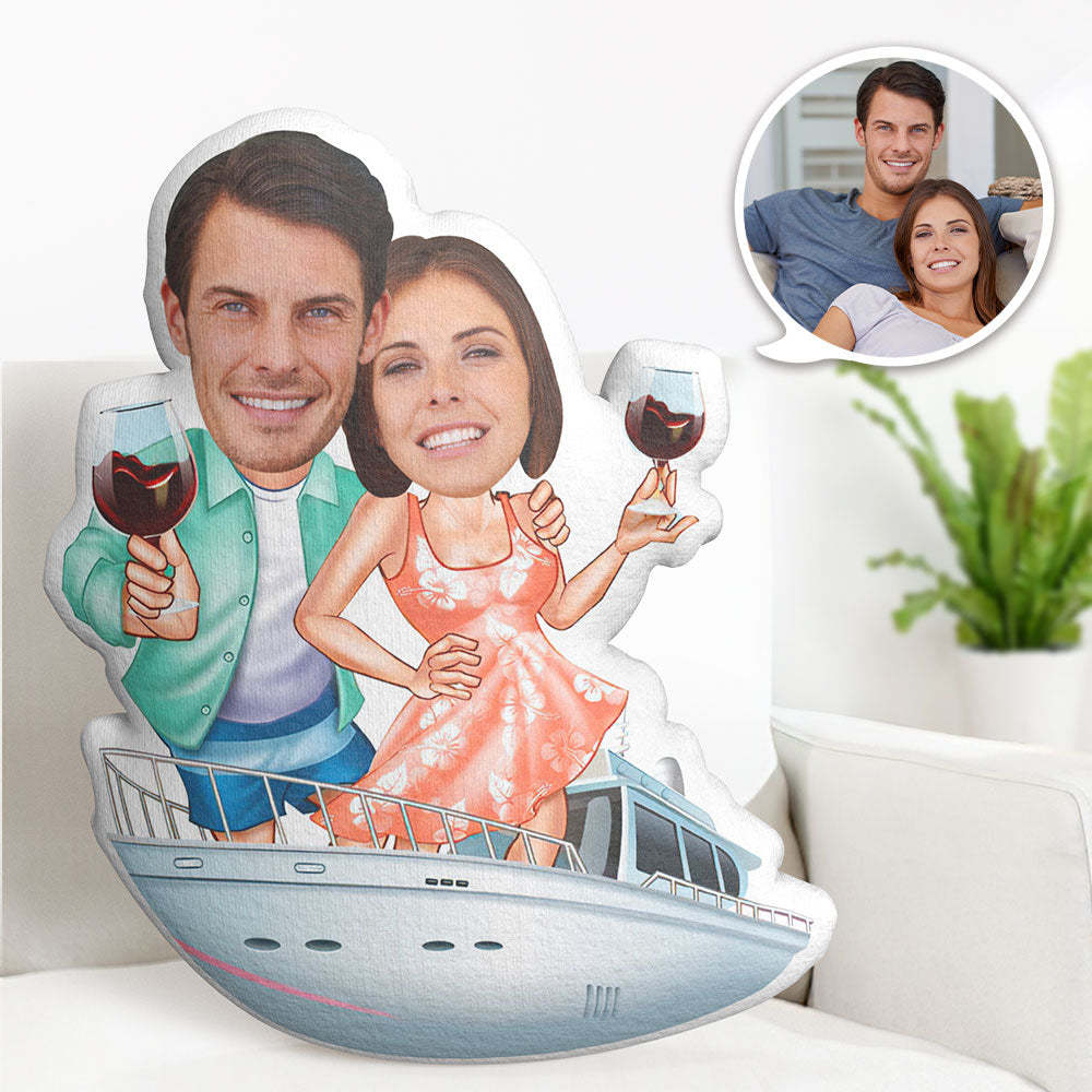 Valentine's Day Gift Custom Photo Pillow Personalized Face Pillow Customized Romantic Couple Pillow - auphotoblanket