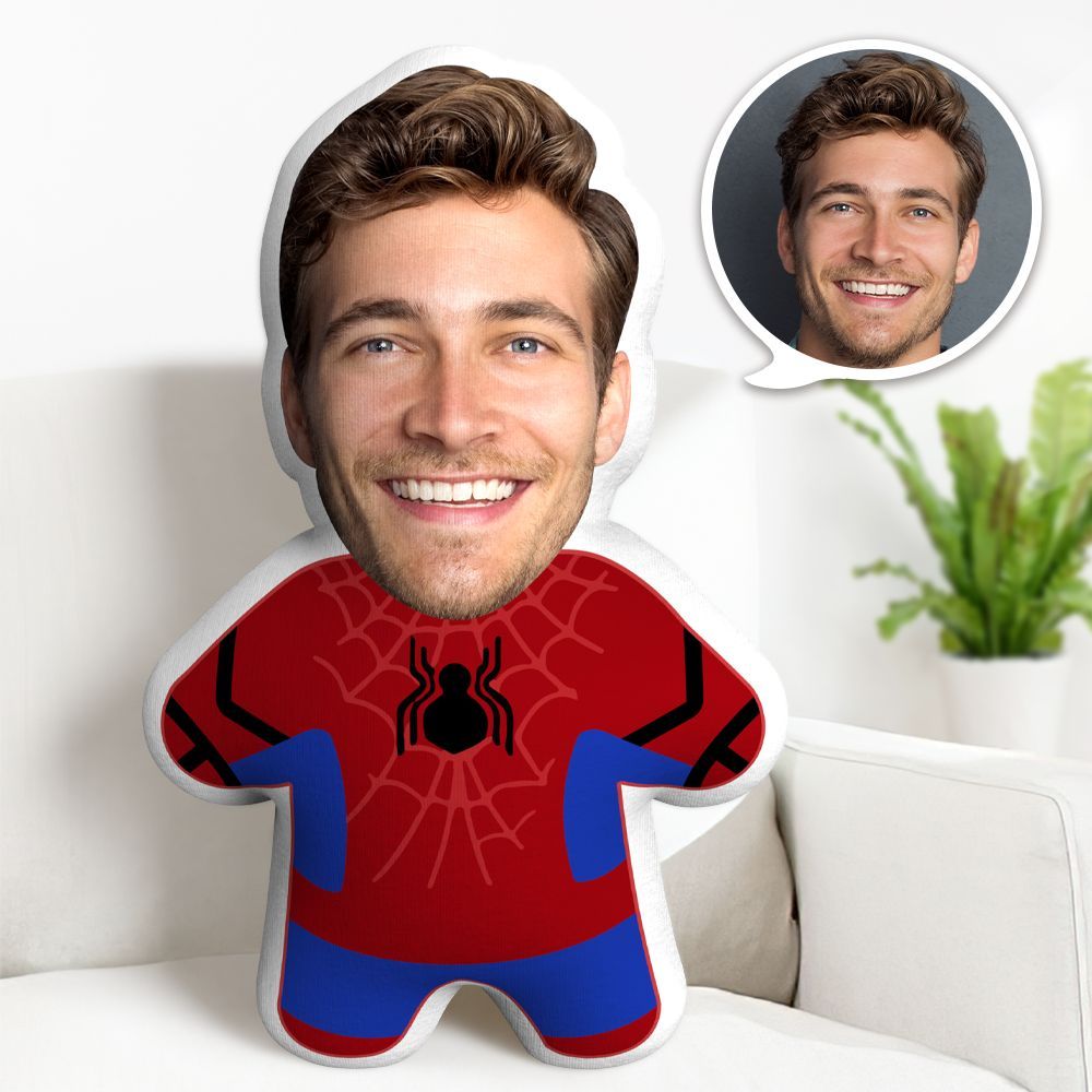 Spider-Man Minime Throw Pillow Custom Marvel Pillow Personalized Photo Minime Pillow - auphotoblanket