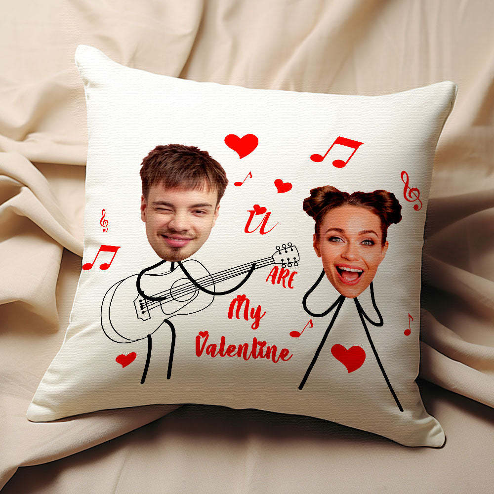 Custom Matchmaker Pillow Play The Guitar Throw Pillow Gifts For Lover - auphotoblanket