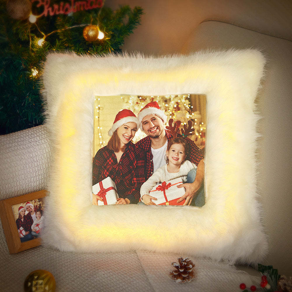 Personalized Photo LED Pillow Special Light Cushion Christmas Day Gift - auphotoblanket