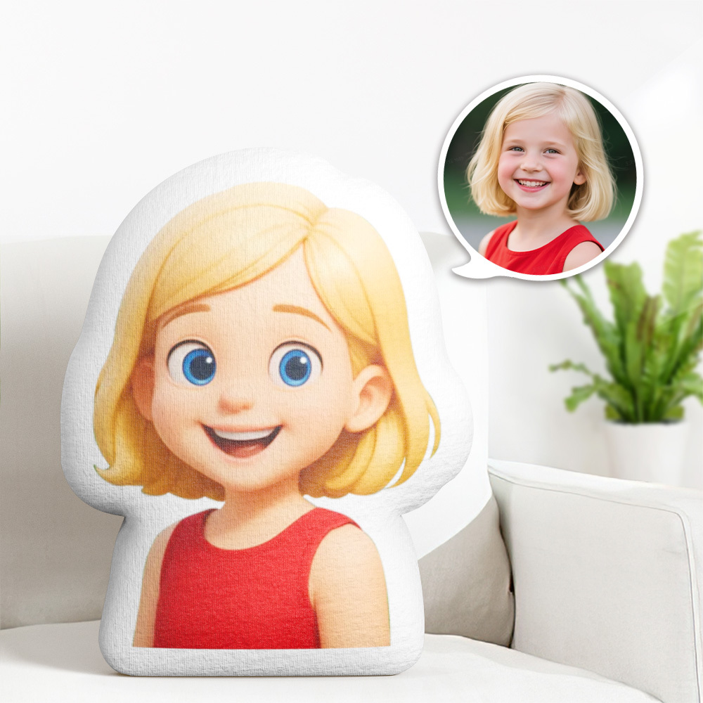 Custom Face Body Pillow 3D Cartoon Throw Pillow Home Decor Gift