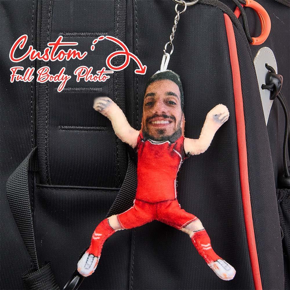 Custom Photo Doll Twistable Mini Me Doll Keychain, Funny Bag Charm - auphotoblanket