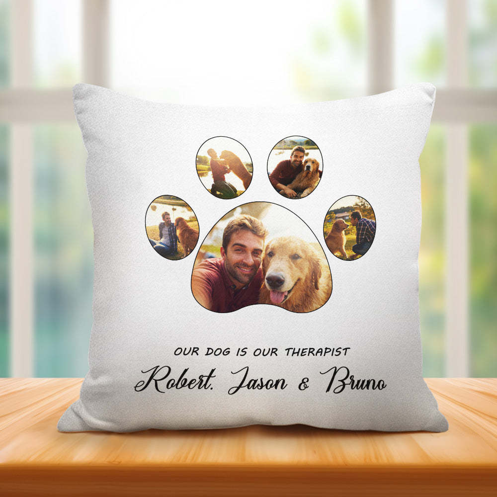 Custom Dog Memorial Photo Pillow with Text Gifts For Dog Lovers - auphotoblanket