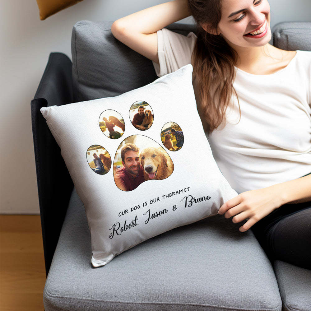 Custom Dog Memorial Photo Pillow with Text Gifts For Dog Lovers - auphotoblanket