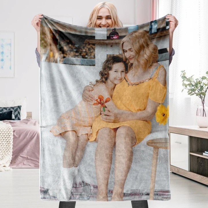 The Gift For Mother Custom Blankets Personalised Photo Blankets