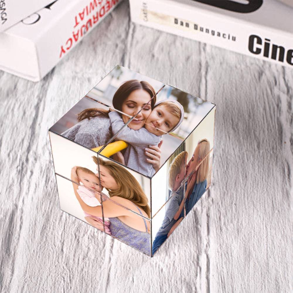 Magic Photo Cube Gift For Mom Flipping Photo Cube - auphotoblanket